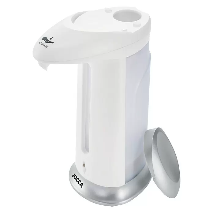 Jocca Dispensador automático de jabón o gel desinfectante - Blanco/gris - Vista angular