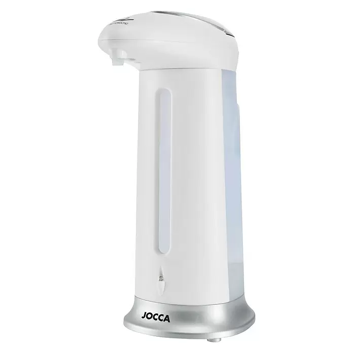 Jocca Dispensador automático de jabón o gel desinfectante - Blanco/gris - Vista angular