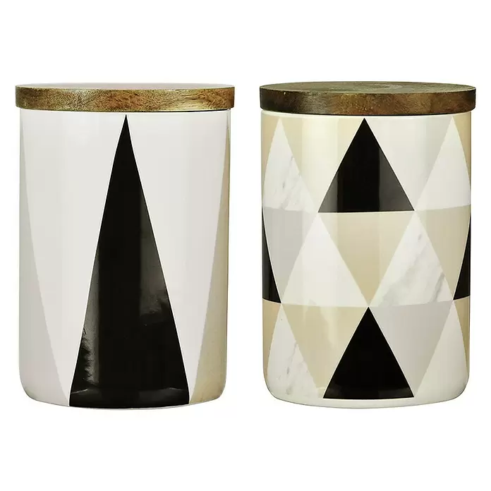 Jocca Bote de cocina Set - L x An x Al: 10 x 10 x 15,5 cm, Porcelana, Multicolor - Vista frontal