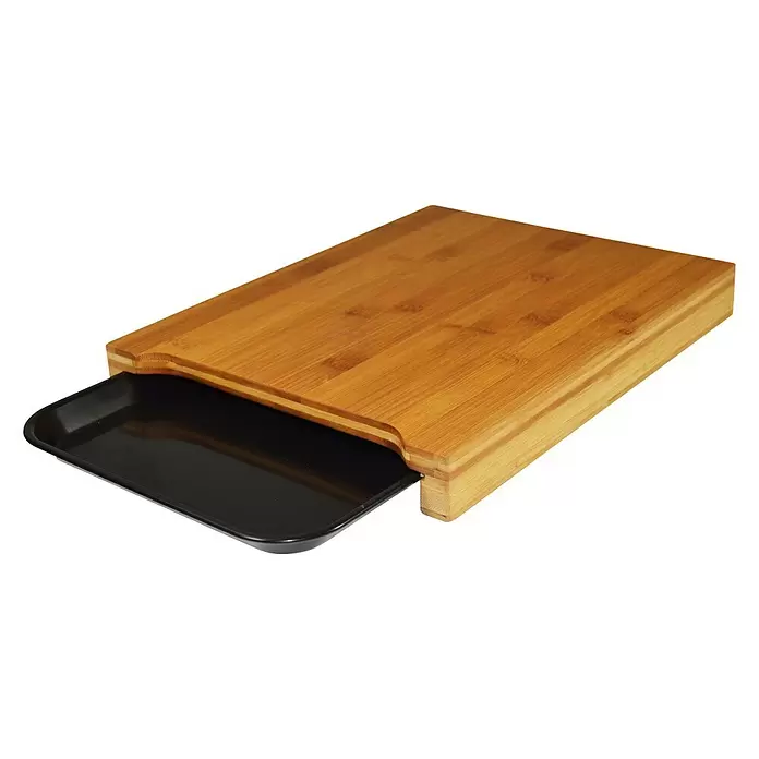 Jocca Tabla de cortar con bandeja - L x An x Al: 36 x 27,5 x 5,4 cm - Vista angular