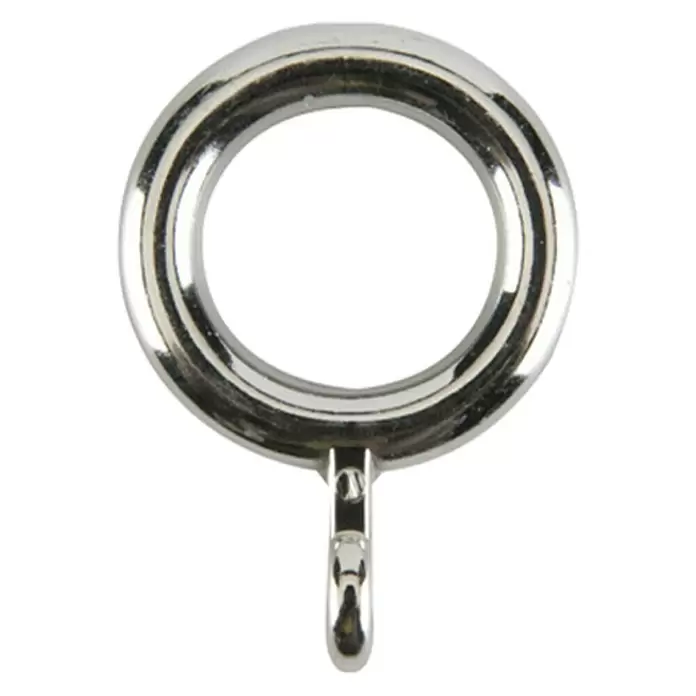 Anilla para cortinas Solutions - 10 ud., 12 mm, Cromo - Vista frontal