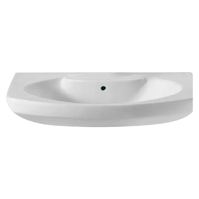 Roca Lavabo Eos - An x L: 55 x 42 cm, Sin, Con desbordamiento, Blanco - Vista frontal