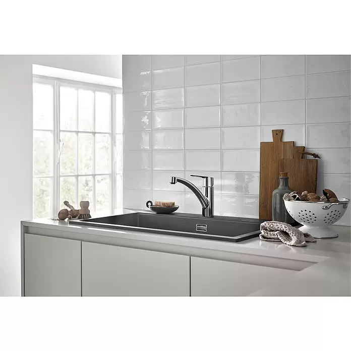 Grohe Start Spültischarmatur QuickFix - Chrom, Glänzend, Mittelhoher Auslauf - Stimmungsaufnahme
