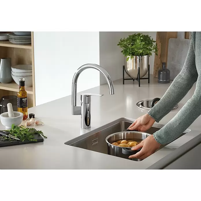 Grohe Start Grifo de cocina - Cromo, Brillante, Caño alto - Foto ambiente