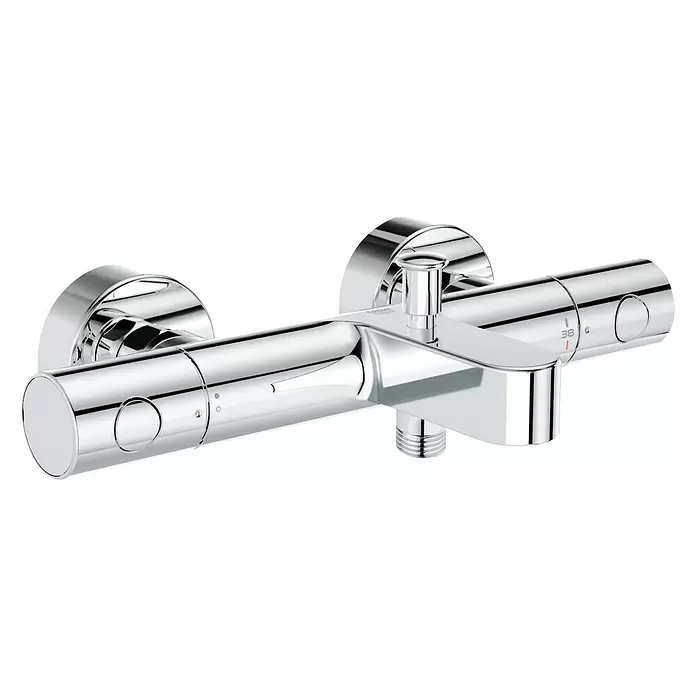 Grohe Wannenthermostat Precision Get - Chrom, Glänzend - Diagonale Ansicht