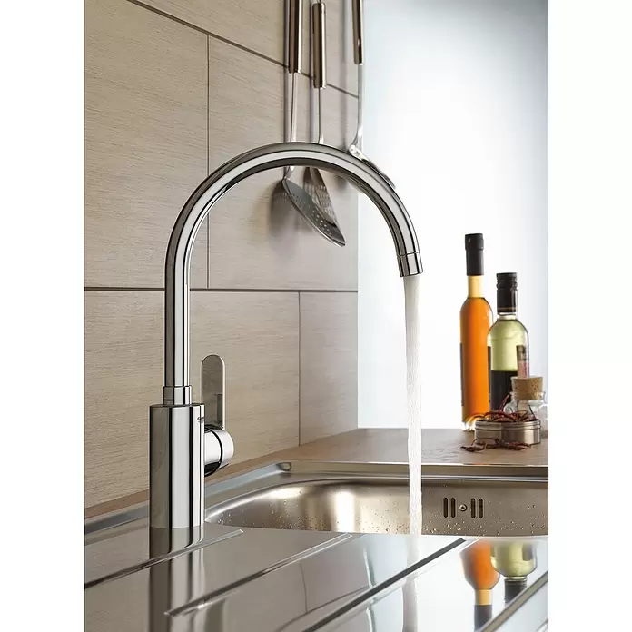 Grohe Get Keukenkraan - Chroom, Glanzend, Hoge uitloop - Sfeeropname