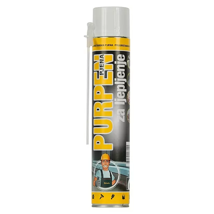PU montažna pjena Turbo - 750 ml - Pogled sprijeda