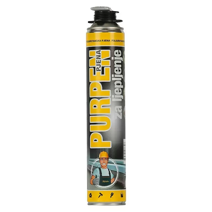 PU pjena za pištolj Turbo - 750 ml - Pogled sprijeda