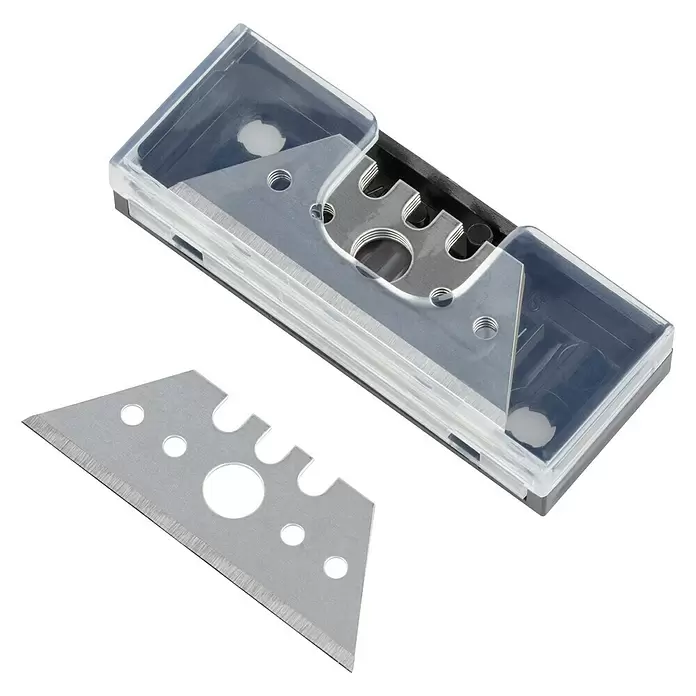Wolfcraft Trapezklinge - Klingenlänge: 52 mm, 5 Stk. - Diagonale Ansicht
