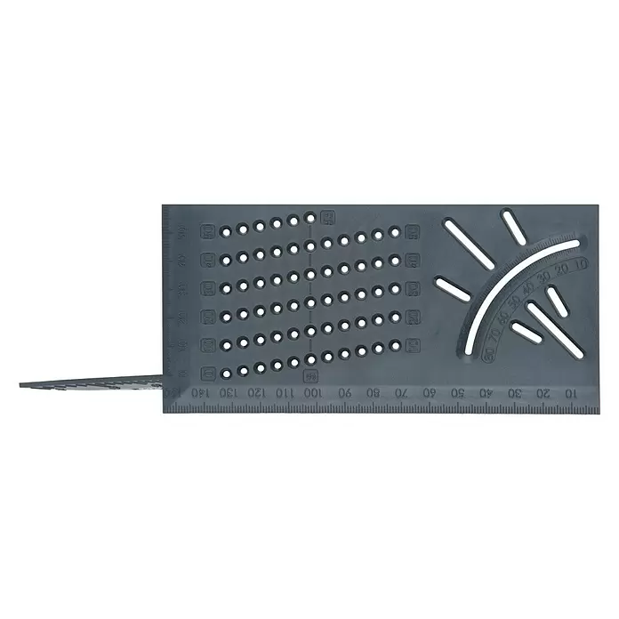 Wolfcraft Gehrungswinkel - Winkel: 0 ° - 90 °, Länge: 66 mm - Vorderansicht