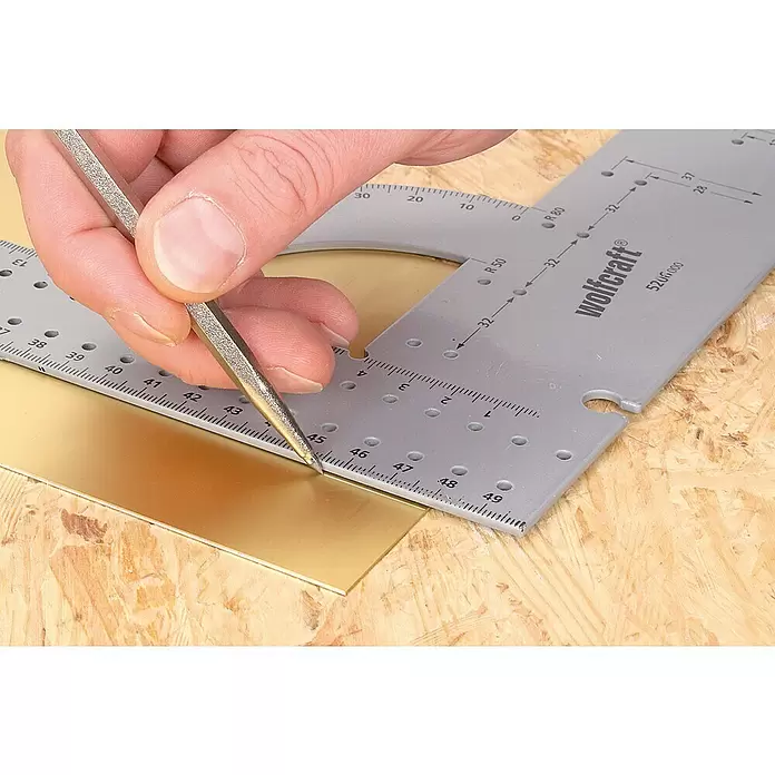 Wolfcraft Reißnadel - Länge: 150 mm - Anwendungsbeispiel
