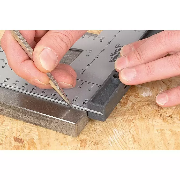 Wolfcraft Reißnadel - Länge: 150 mm - Anwendungsbeispiel