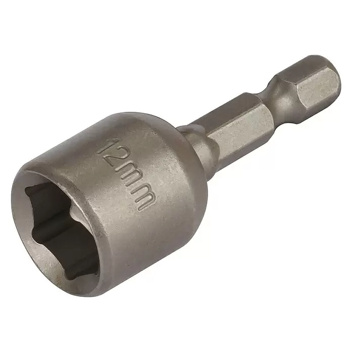 Wolfcraft Steckschlüssel CV - Schlüsselweite: 12 mm - Diagonale Ansicht