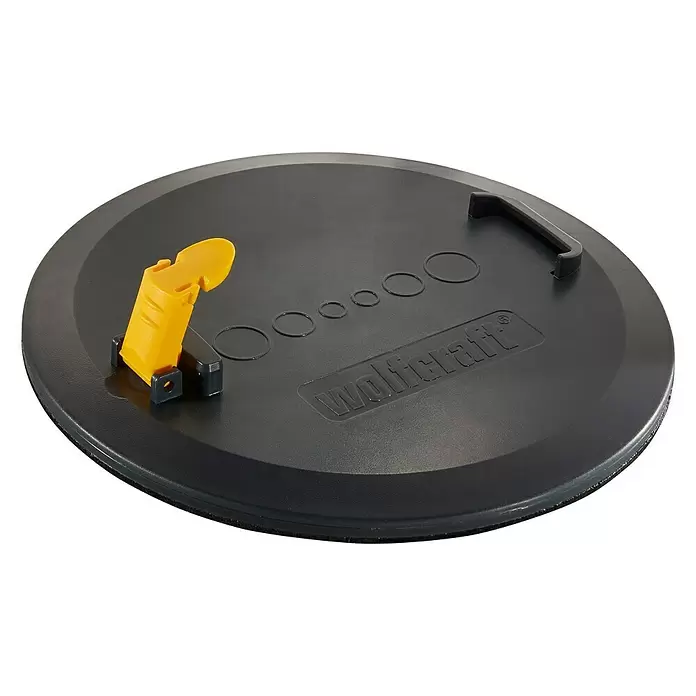 Wolfcraft Wand- & Deckenschleifer mit Stiel - Durchmesser Schleifteller: 225 mm - Diagonale Ansicht