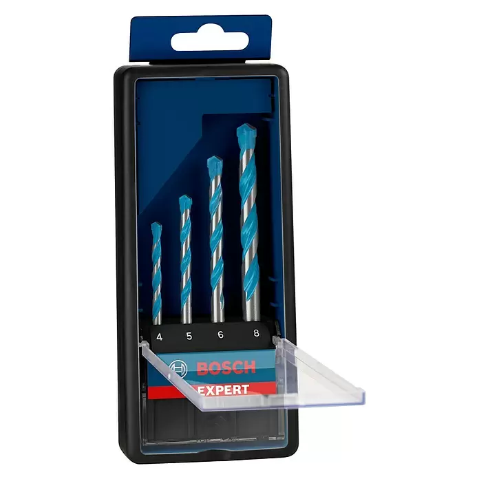 Bosch Professional Expert Mehrzweck-Bohrer Robustline CYL-9 - Durchmesser: 4 mm - 8 mm, 4 -tlg. - Diagonale Ansicht