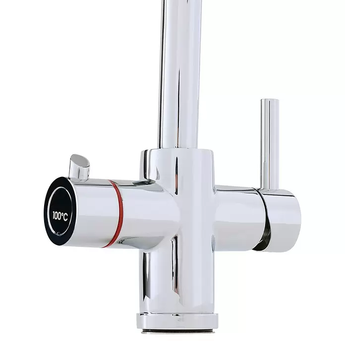 Thermoflow Untertischspeicher und Armatur 100 E - 5 l, 2.200 W, Temperaturbereich: 35 °C bis kochend, Armatur eckig - Detailaufnahme