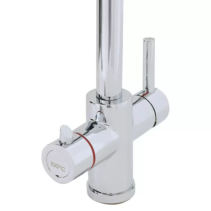 Thermoflow Untertischspeicher und Armatur 100 E - 5 l, 2.200 W, Temperaturbereich: 35 °C bis kochend, Armatur eckig - Detailaufnahme