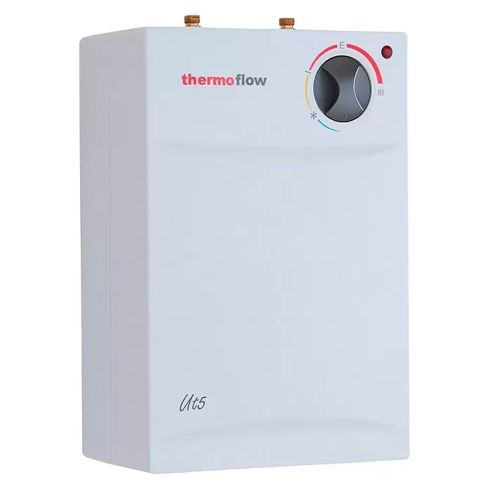 Thermoflow Untertischspeicher UT mit Armatur Ovalis - 5 l, 2.000 W, Temperaturbereich: Bis 75 °C - Diagonale Ansicht