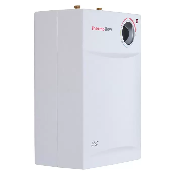 Thermoflow Untertischspeicher UT mit Armatur Ovalis - 5 l, 2.000 W, Temperaturbereich: Bis 75 °C - Diagonale Ansicht