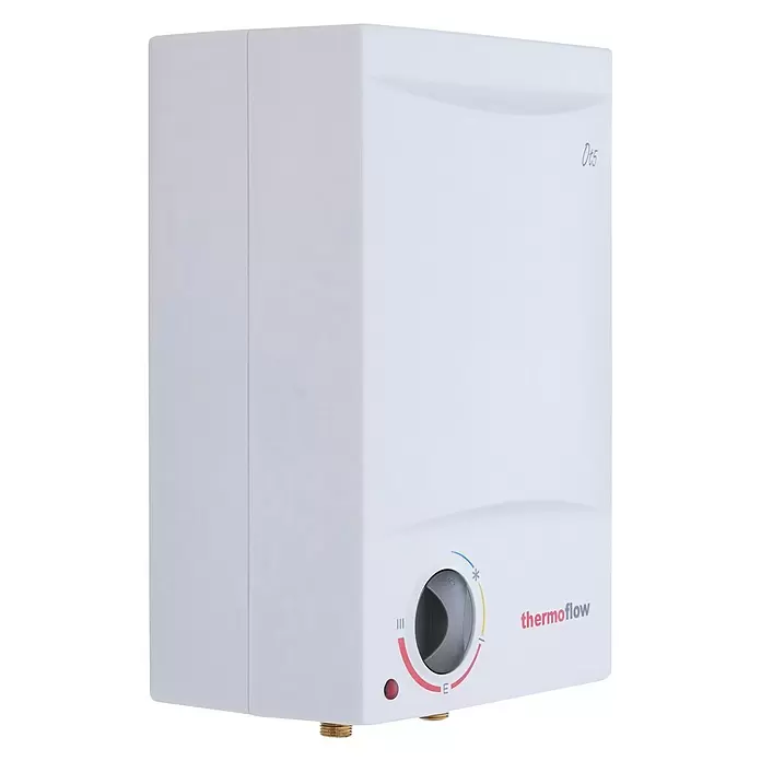 Thermoflow Obertischspeicher OT 5 - Mit Armatur, 5 l, 2.000 W - Diagonale Ansicht
