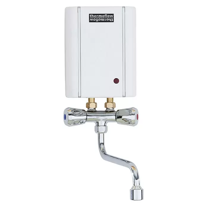 Thermoflow Kleindurchlauferhitzer Elex 3,5 - Mit Armatur, 3.500 W, 2 l/min bei 25 °C - Vorderansicht