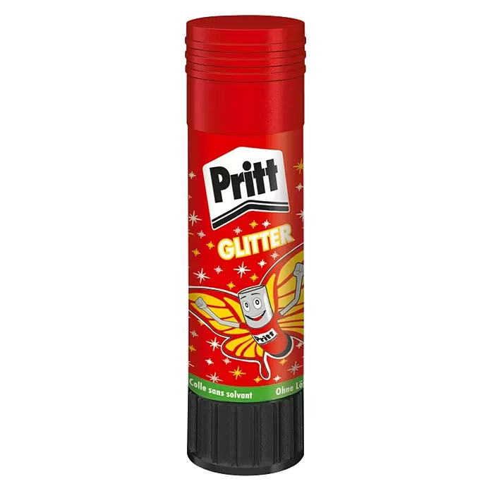 Pritt Ljepilo u stiku sa šljokicama - 20 g, Bez otapala, Prikladno za: Papir - Pogled sprijeda