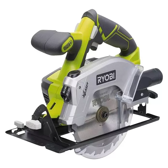 Ryobi ONE+ Sierra circular de batería RWSL1801M - 18 V, Sin batería, Número de revoluciones de marcha en vacío: 4.700 r.p.m. - Vista angular