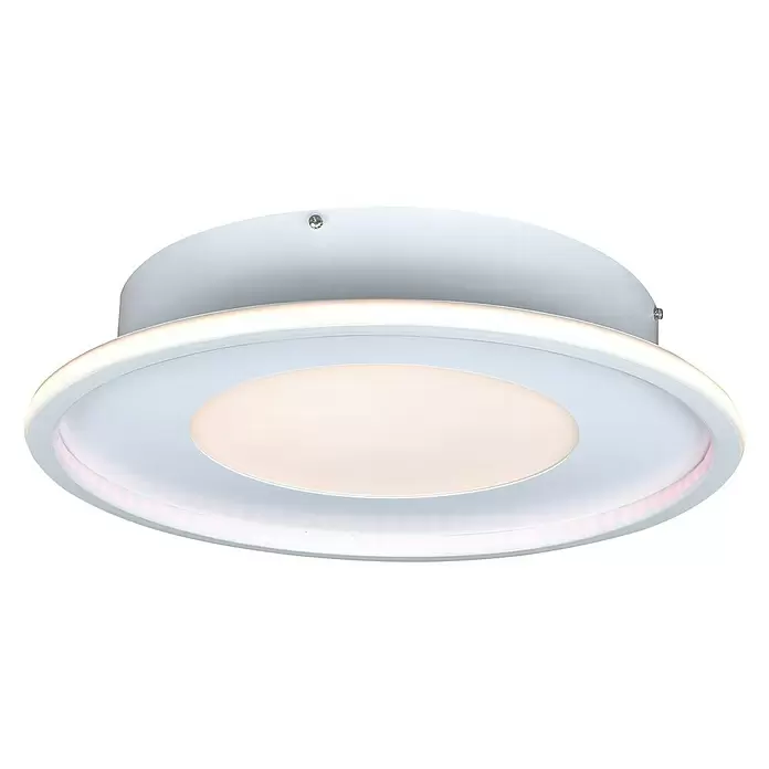 Lavida LED-Deckenleuchte rund Rovigo - Ø x H: 450 mm x 9,6 cm - Diagonale Ansicht