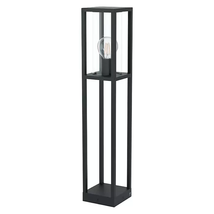 Eglo Außenstehleuchte Cascinetta - 40 W, L x B x H: 15 x 15 x 79,5 cm, Schwarz - Diagonale Ansicht