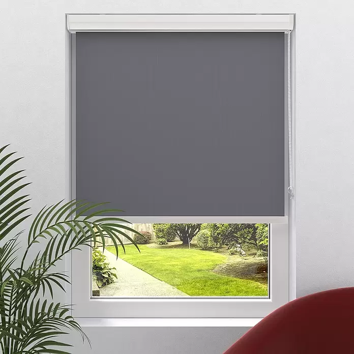 Rollo mit Kassette - B x H: 60 x 175 cm, Grau - Stimmungsaufnahme