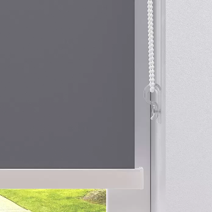 Rollo mit Kassette - B x H: 60 x 175 cm, Grau - Detailaufnahme