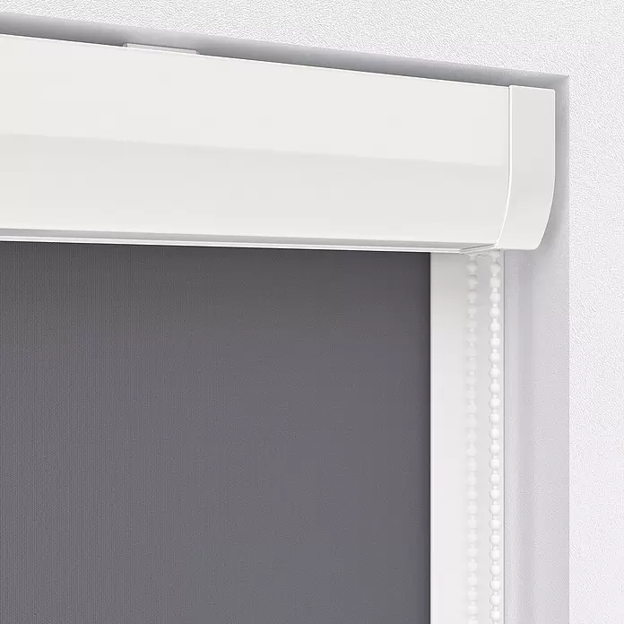 Rollo mit Kassette - B x H: 60 x 175 cm, Grau - Detailaufnahme