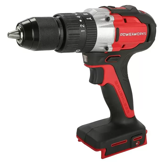 Powerworks Akumulatorska bušilica/odvijač PD24DD60 - 24 V, 1 baterija, 2 Ah - Pogled s lijeve strane