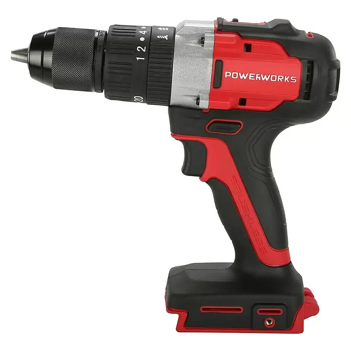 Powerworks Akumulatorska bušilica/odvijač PD24DD60 - 24 V, 1 baterija, 2 Ah - Pogled s lijeve strane