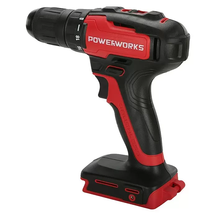 Powerworks Akumulatorska bušilica/odvijač PD24DD60 - 24 V, 1 baterija, 2 Ah - Pogled s lijeve strane