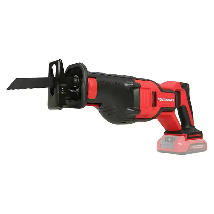 Powerworks Akumulatorska sabljasta pila PD24SRS - 24 V, Bez akumulatora, 0 – 3100 poteza/min - Pogled s lijeve strane