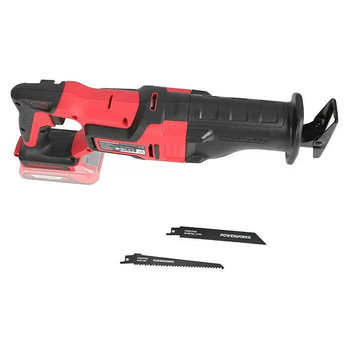 Powerworks Akumulatorska sabljasta pila PD24SRS - 24 V, Bez akumulatora, 0 – 3100 poteza/min - Pogled s lijeve strane