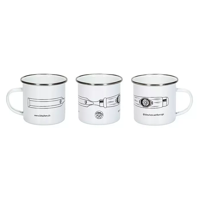 Kirschen Tasse Motiv Stechbeitel - 0,3 l, Weiß - Vorderansicht