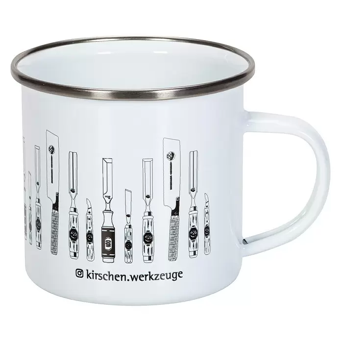 Kirschen Tasse Motiv Werkzeuge - 0,3 l, Weiß - Linke Seitenansicht