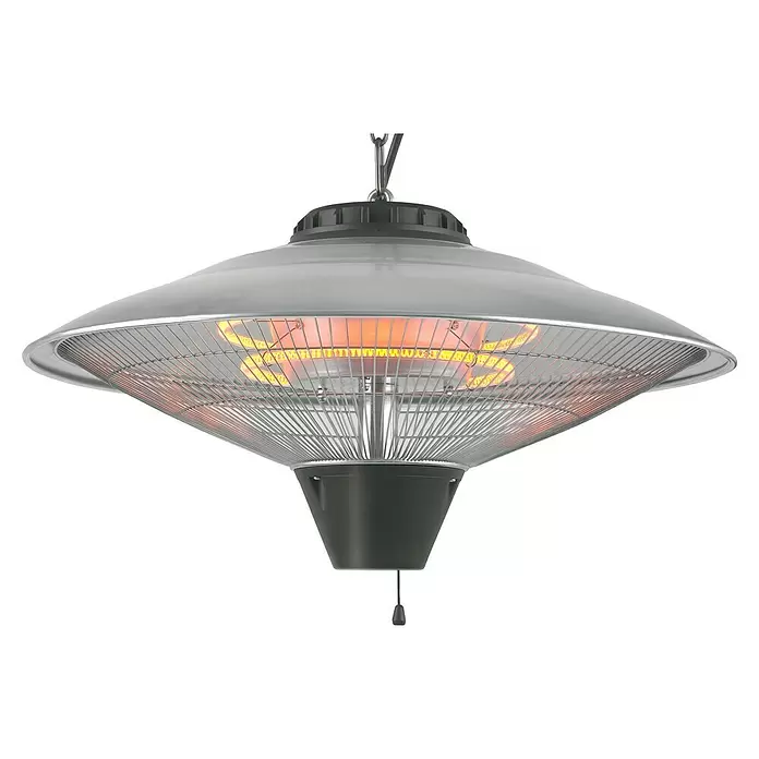 Estufa de cuarzo de techo - 2.100 W, Altura: 56,3 cm, Metal - Vista frontal