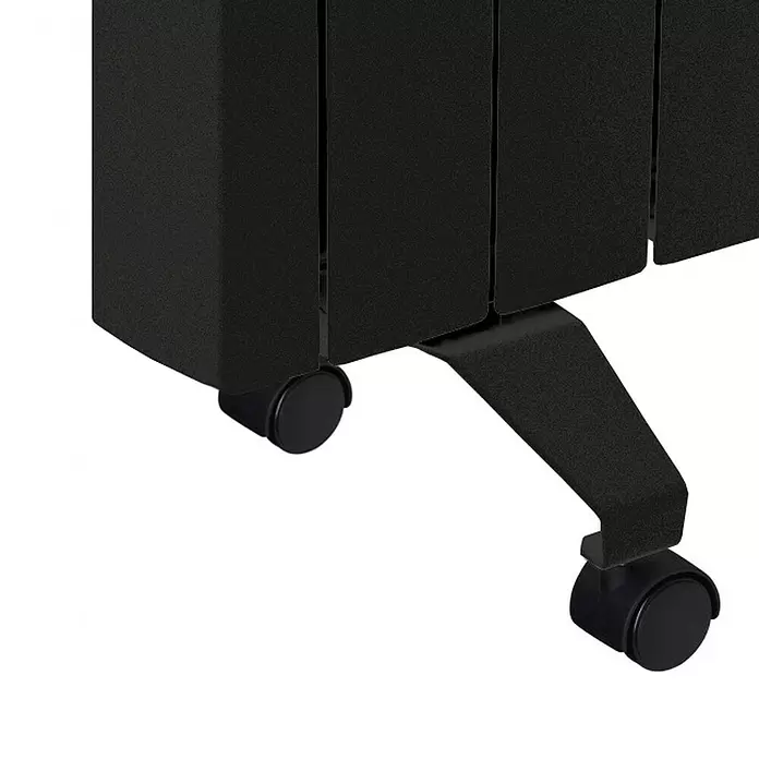 Set de ruedas para emisores - Negro, Acero - Primer plano