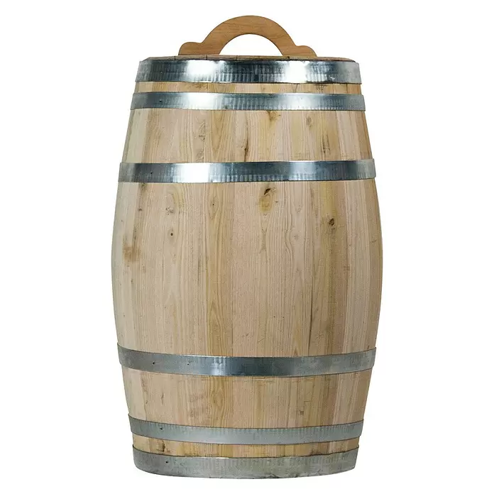 Regenton - Hout, 100 l - Vooraanzicht