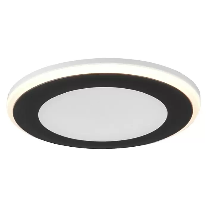 Trio Leuchten LED-Einbauleuchte rund Aura - 5 W, Ø x H: 82 mm x 4 cm, Schwarz - Ansicht von unten