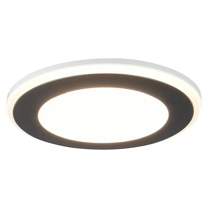 Trio Leuchten LED-Einbauleuchte rund Aura - 5 W, Ø x H: 82 mm x 4 cm, Schwarz - Ansicht von unten
