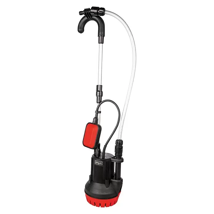 Scheppach Regenfasspumpe BAP350 - 350 W, Max. Fördermenge: 4.000 l/h - Diagonale Ansicht