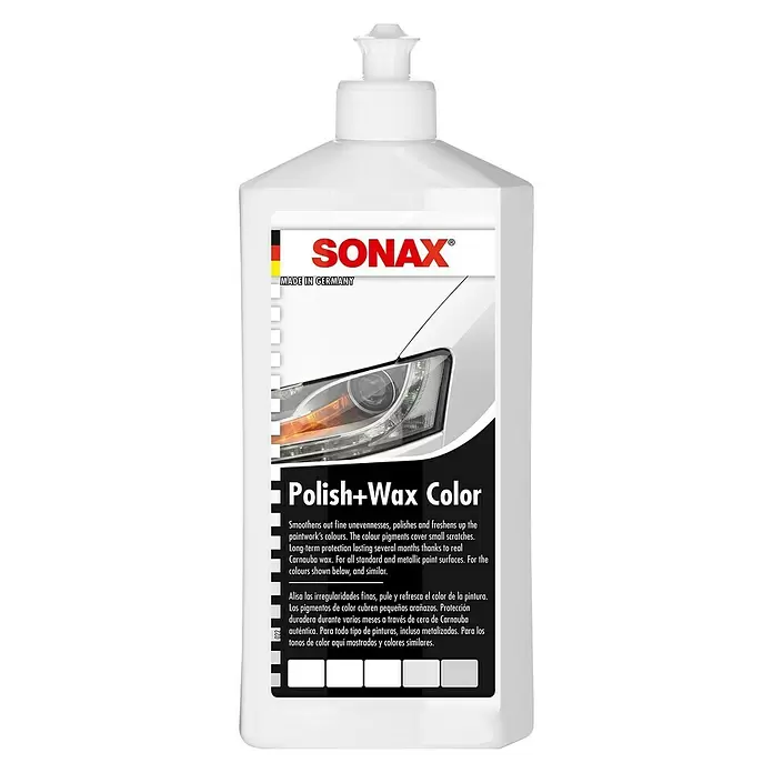 Sonax Sredstvo za poliranje automobila s voskom - 500 ml, Bijele boje - Pogled sprijeda