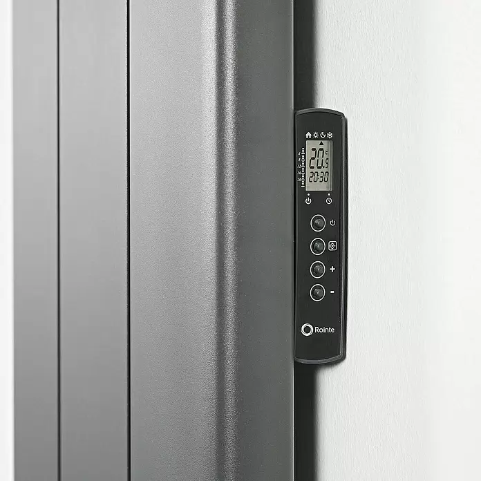Rointe Radiador eléctrico digital Palaos - 1.500 W, Negro, 110 x 356 x 1.800 mm - Primer plano