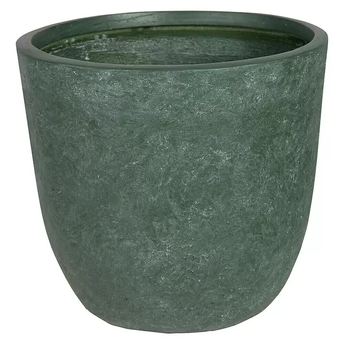 Mega Collections Plantenpot - Buitenmaat (Ø x h): 45 x 43 cm, Samengesteld materiaal, Groen - Vooraanzicht