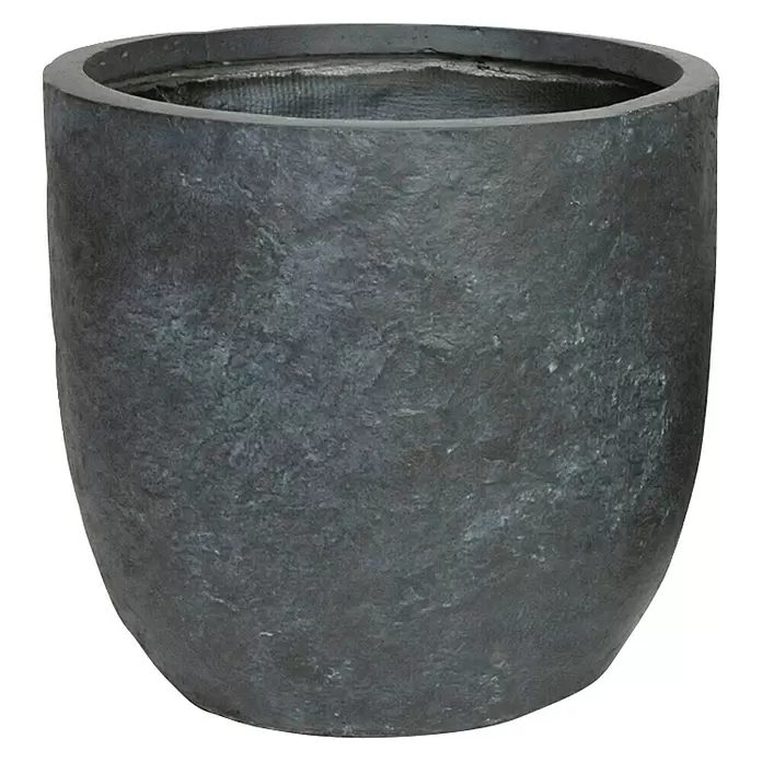 Mega Collections Plantenpot - Buitenmaat (Ø x h): 45 x 43 cm, Samengesteld materiaal, Grijs - Vooraanzicht