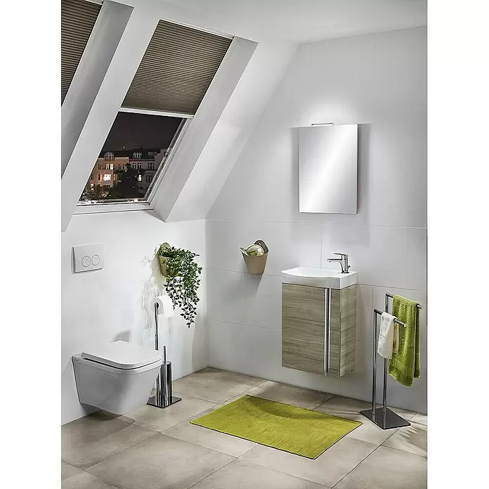 Riva Badmöbel-Set Elegance - Silbergrau, Matt - Stimmungsaufnahme